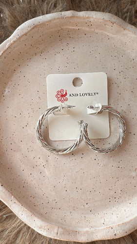 Silver Hoops